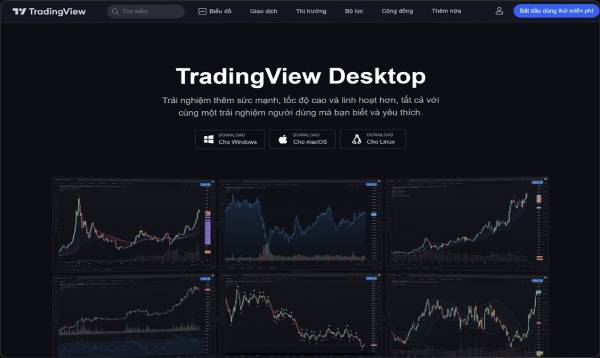 Phần mềm phân tích chứng khoán tradingview