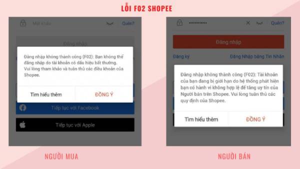 Lỗi F02 Shopee là gì? Nguyên nhân và cách khắc phục lỗi F02 Shopee hiệu quả